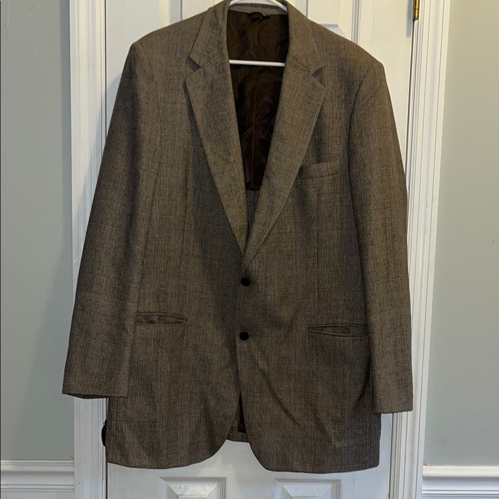 Vintage Men's Brown Wool Blazer